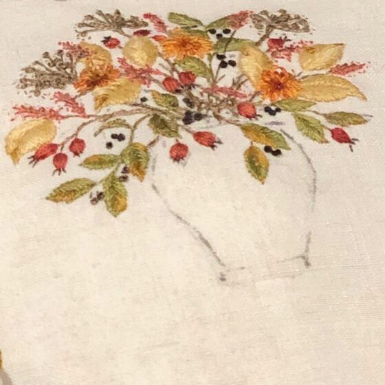 Autumn Embroidery Floral v1 - Image Transfer Paper – babycutters